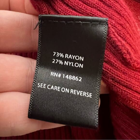 Torrid midi rib knit snap front dress red sz 3X - Picture 3 of 6